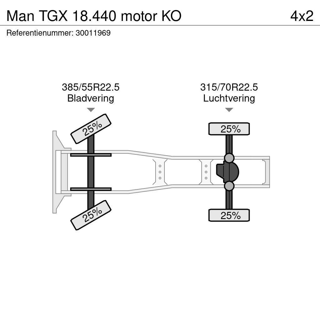 MAN TGX 18.440 motor KO Tracteur routier