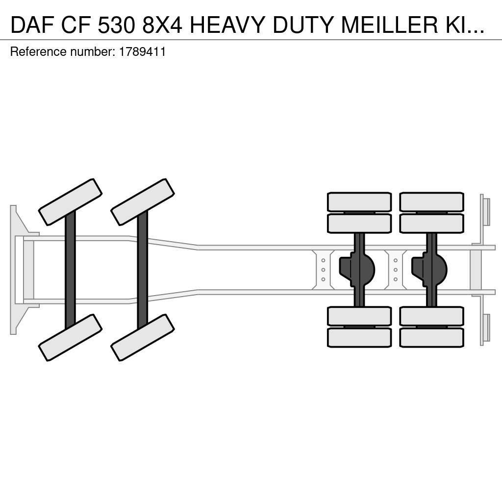 DAF CF 530 8X4 HEAVY DUTY MEILLER KIPPER/TIPPER EX DEM Camion benne