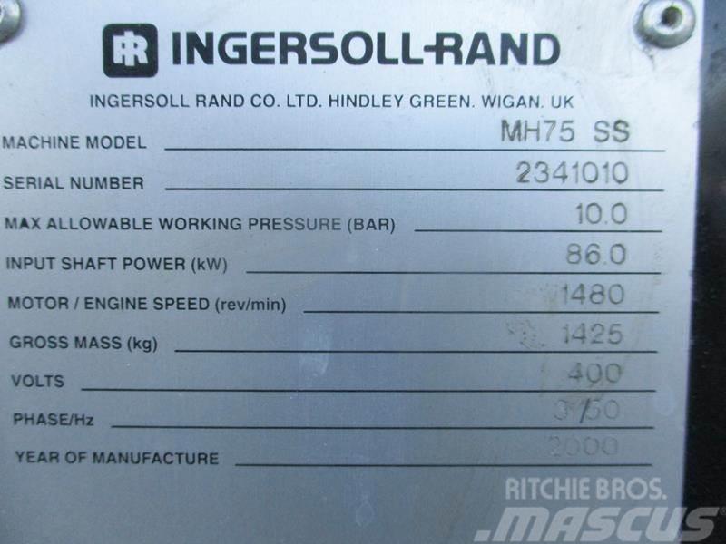 Ingersoll Rand MH 75 SS Compresseur