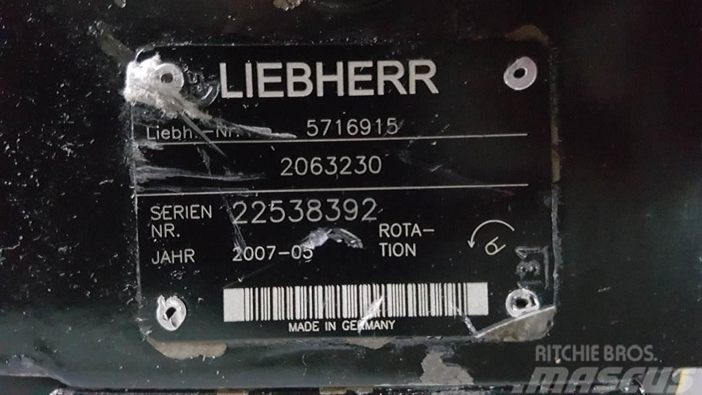 Liebherr 5716915 - L566/L574 - Drive pump/Fahrpumpe/Rijpomp Hydraulique