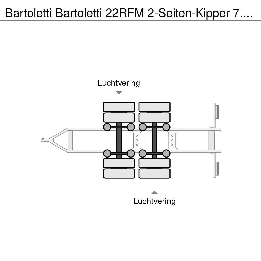 Bartoletti 22RFM 2-Seiten-Kipper 7.30m Remorque benne