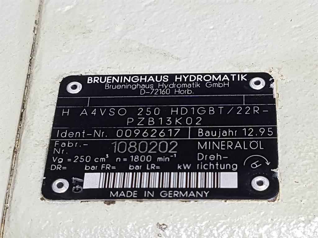Brueninghaus Hydromatik H A4VSO250HD1GBT/22R - R910962617 - Drive pump Hydraulique