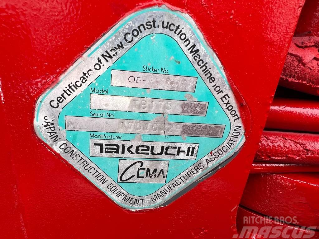 Takeuchi TB175 Mini pelle 7t-12t