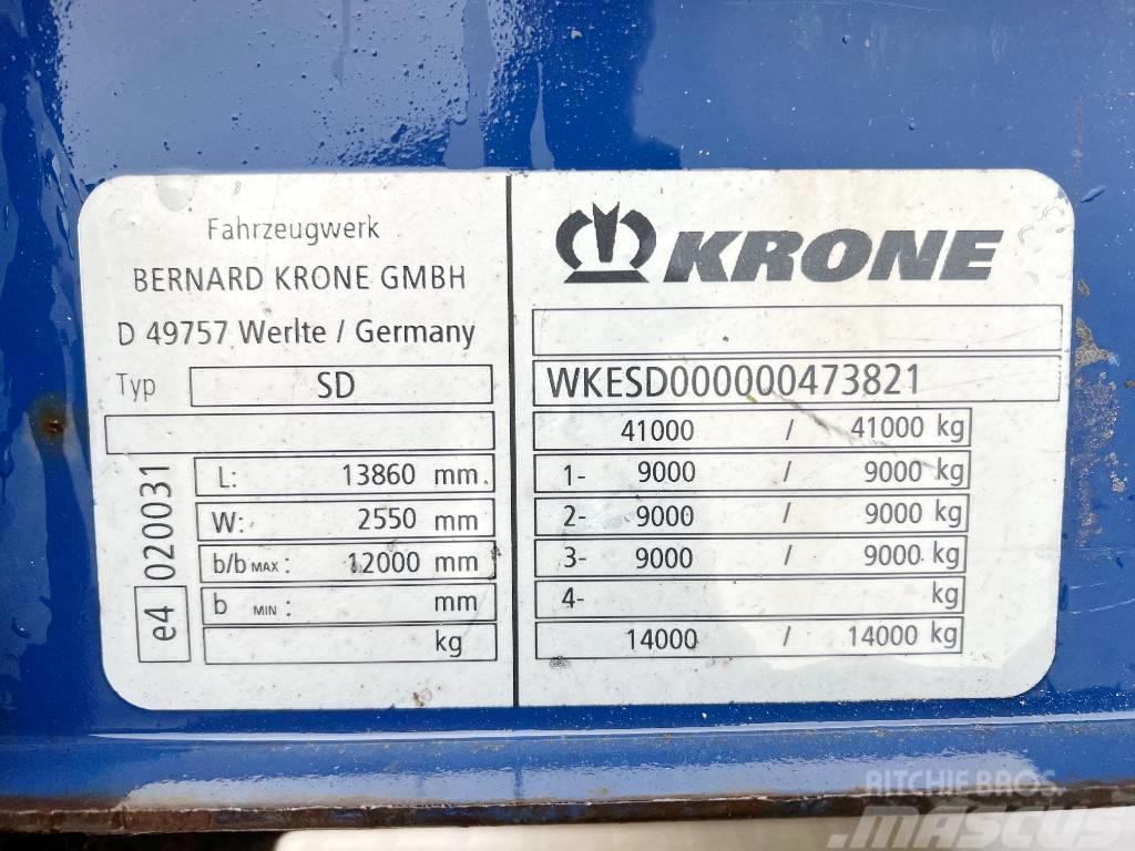 Krone SD - 18 Units Available / 3 Axle Semi remorque à rideaux coulissants (PLSC)