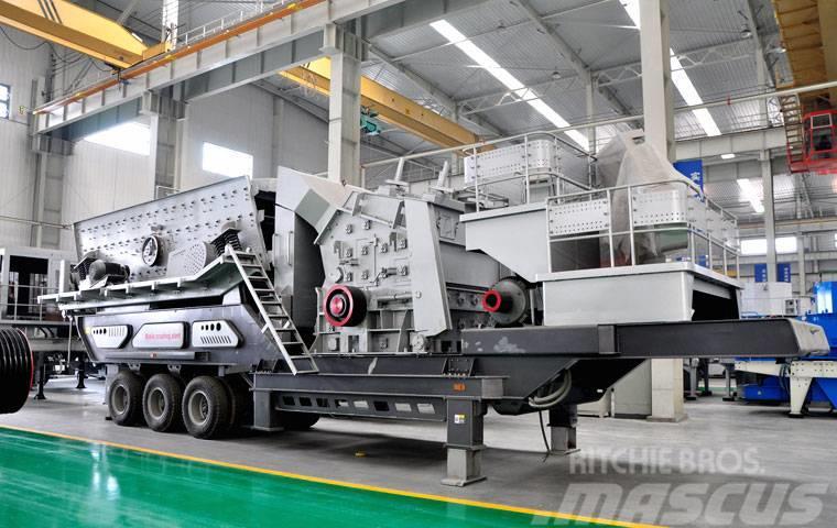 Liming 100tph river stone Mobile crusher Concasseur mobile