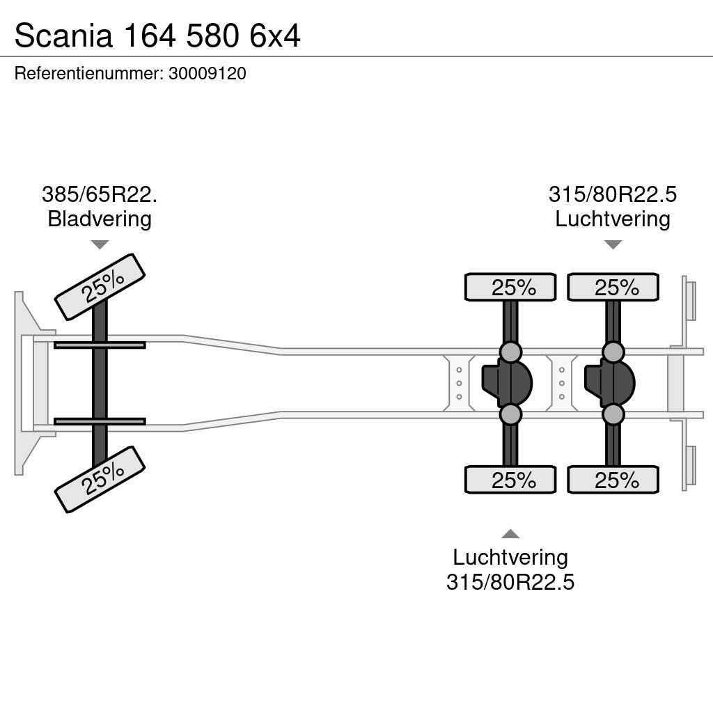 Scania 164 580 6x4 Châssis cabine