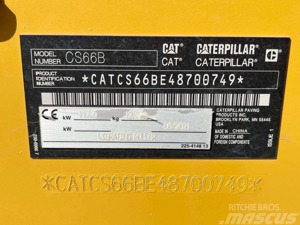 CAT CS66B - Low Hours / CE Certified - Airco Rouleaux monocylindre