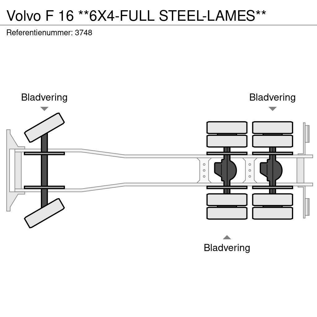 Volvo F 16 **6X4-FULL STEEL-LAMES** Châssis cabine