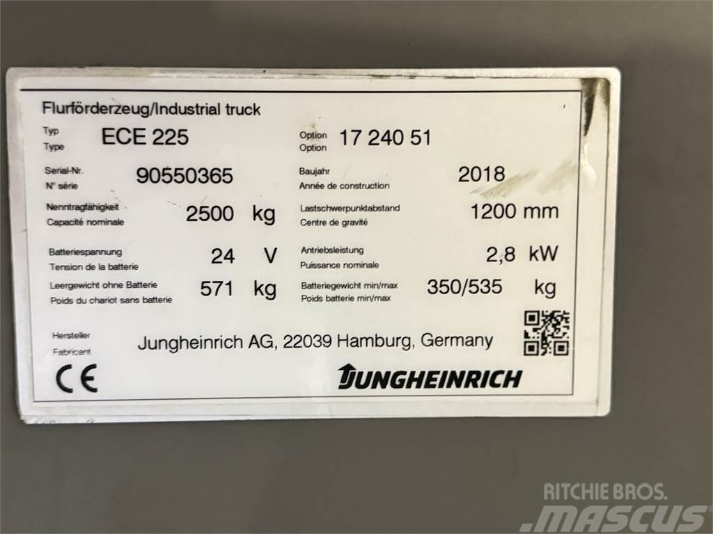 Jungheinrich ECE 225 XL - BJ. 2018 - 4.389 STD. SONDERPREIS Mini pelle < 7t