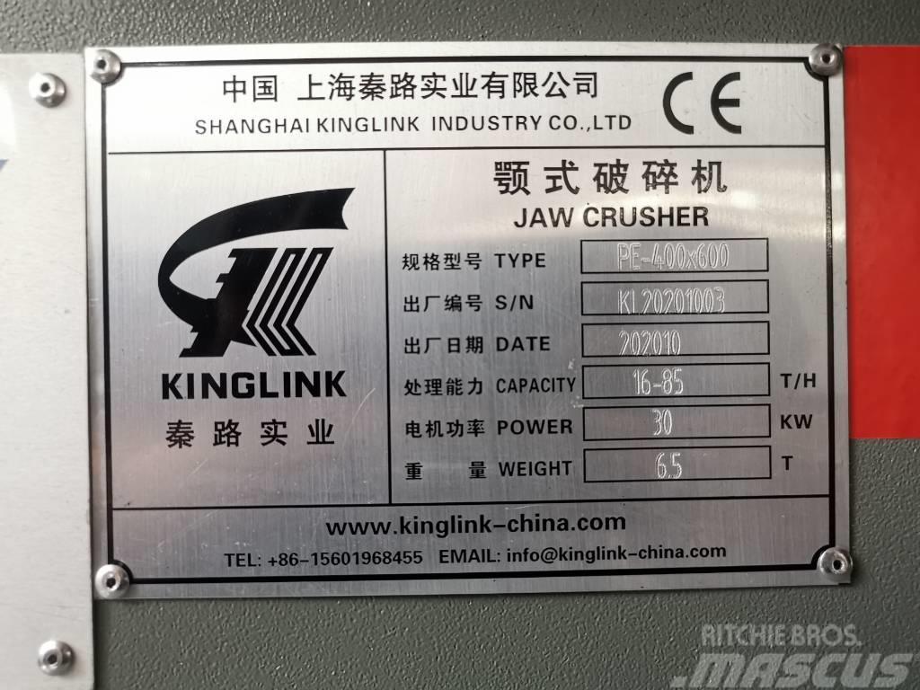 Kinglink Jaw Crusher PE400X600 (16X24) Concasseur