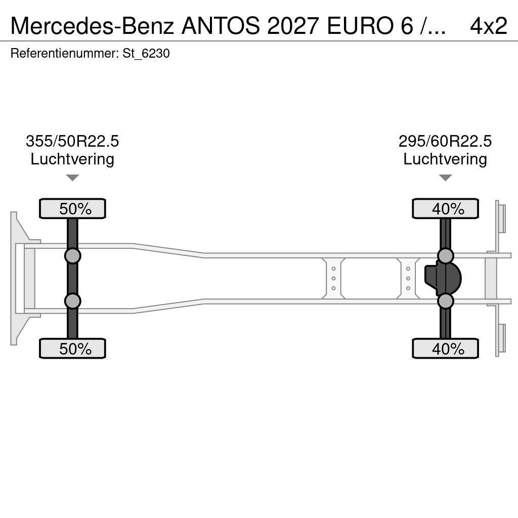 Mercedes-Benz ANTOS 2027 EURO 6 / OPRIJ / MACHINE TRANSPORT Camion porte engin