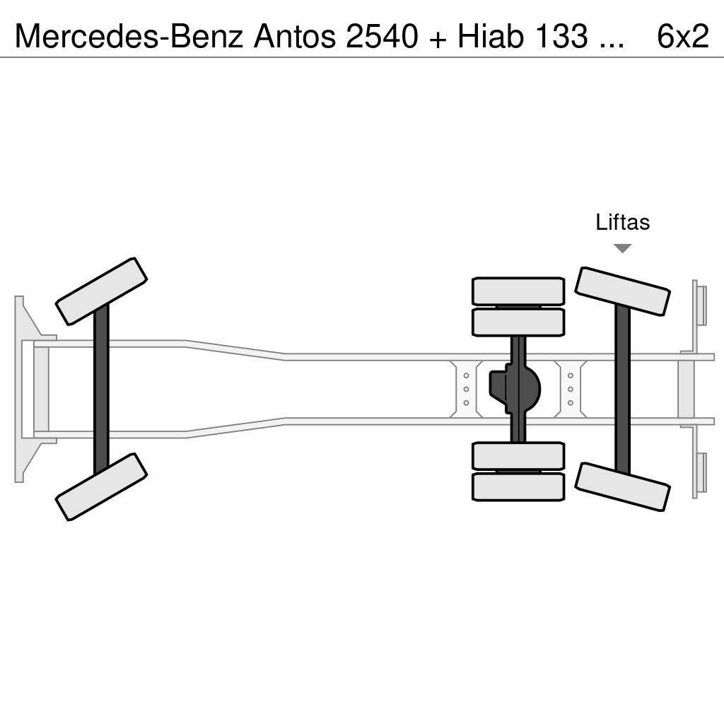 Mercedes-Benz Antos 2540 + Hiab 133 K pro crane Grues tout terrain