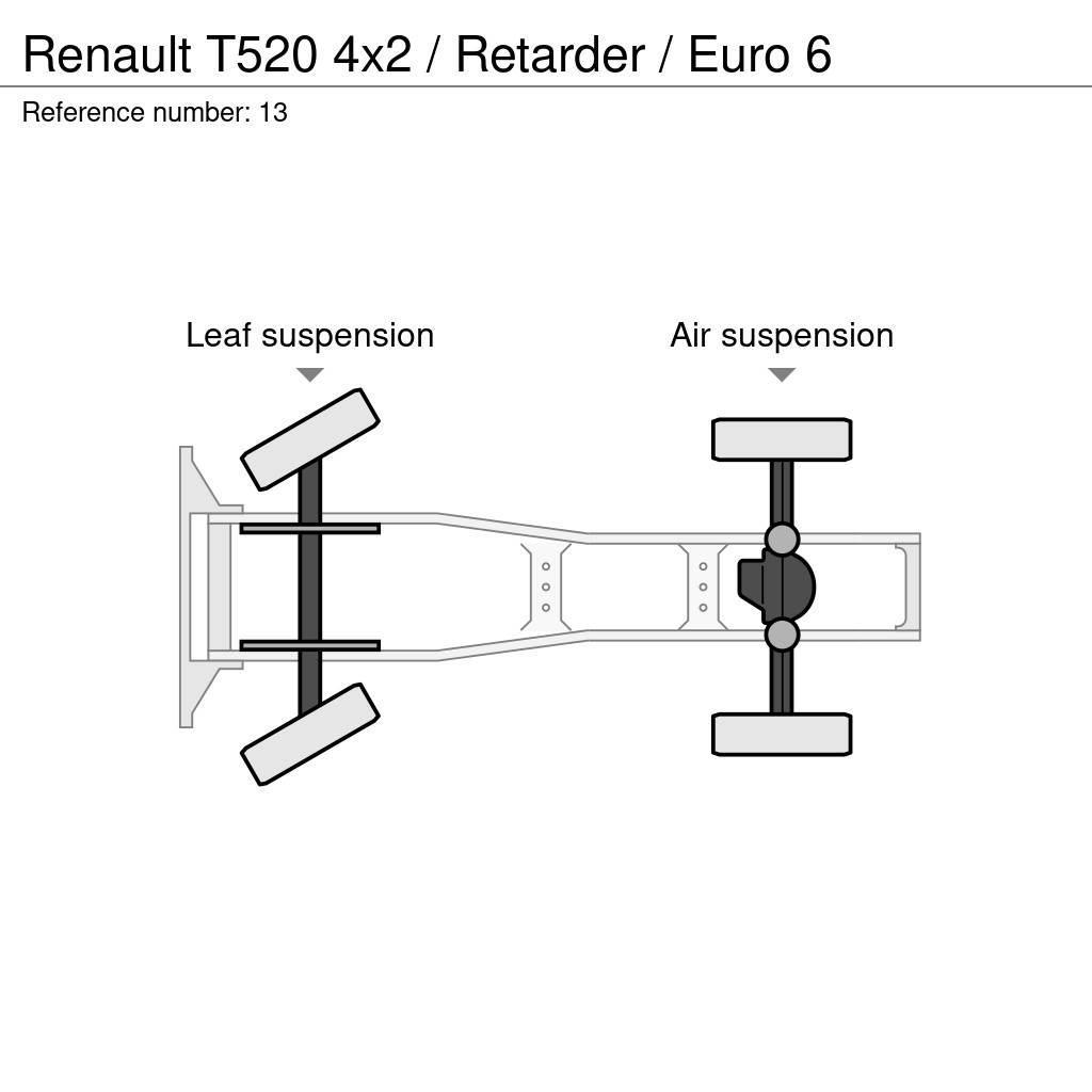 Renault T520 4x2 / Retarder / Euro 6 Tracteur routier