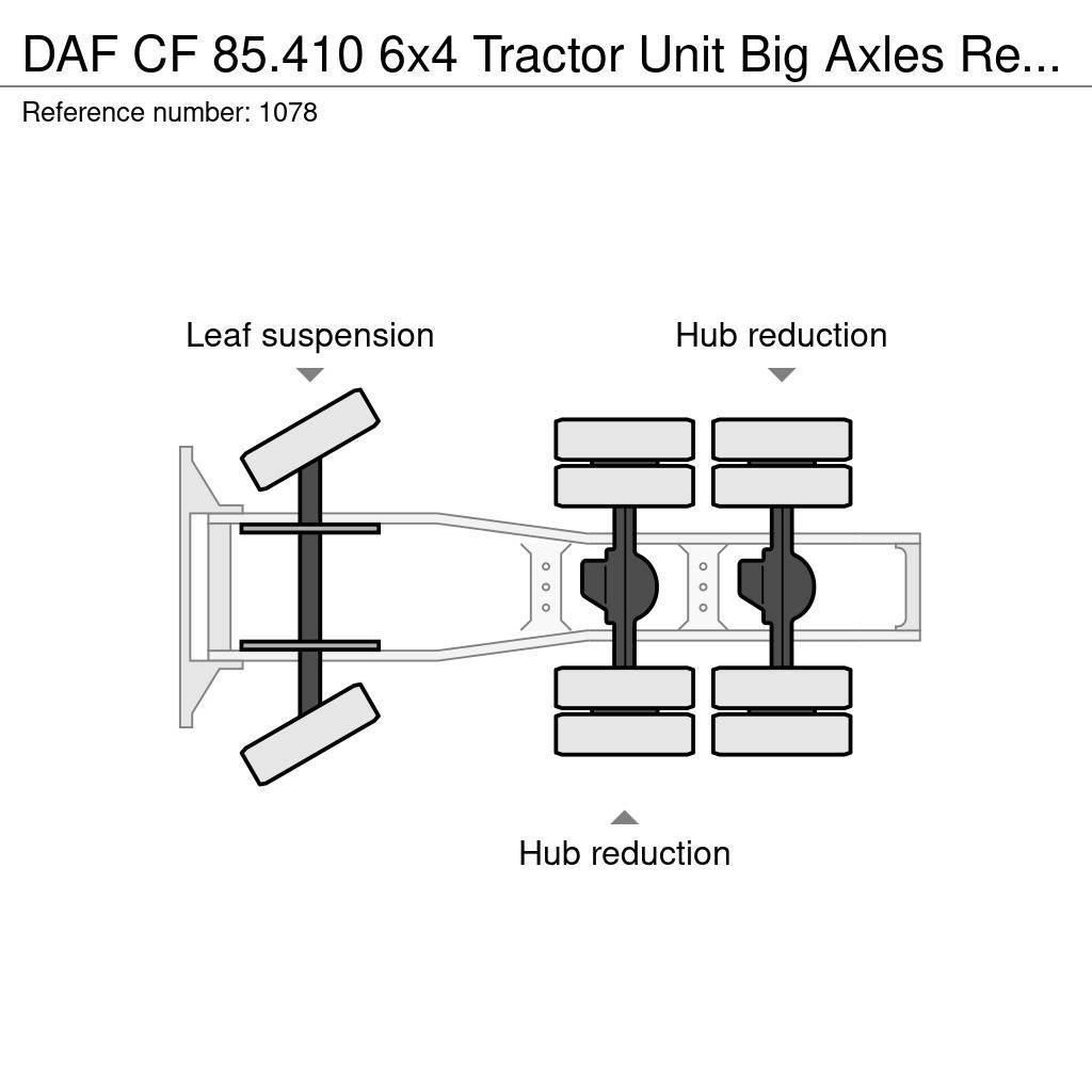 DAF CF 85.410 6x4 Tractor Unit Big Axles Retarder Good Tracteur routier