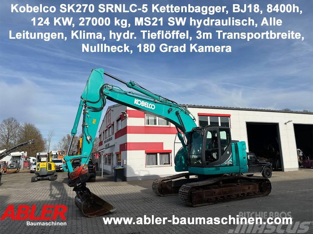 Kobelco SK270 SRNLC-5 Kettenbagger Kurzheck MS21 Klima Pelle sur chenilles
