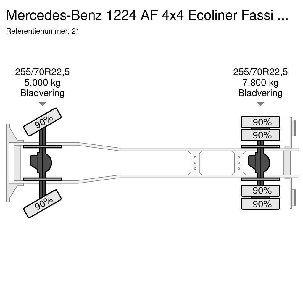 Mercedes-Benz 1224 AF 4x4 Ecoliner Fassi F85.23 Winde Beleuchtun Camion de pompier
