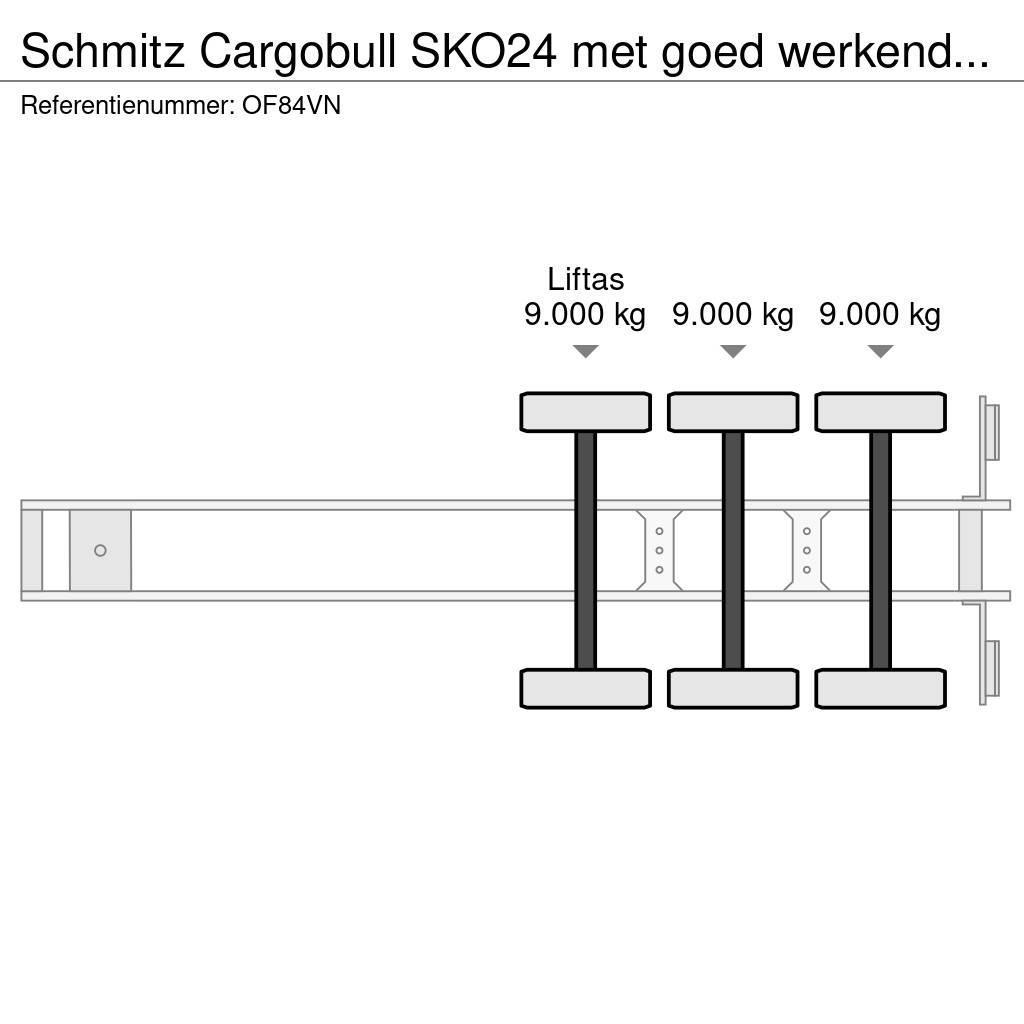 Schmitz Cargobull SKO24 met goed werkende carrier vector koelmotor, Semi remorque frigorifique