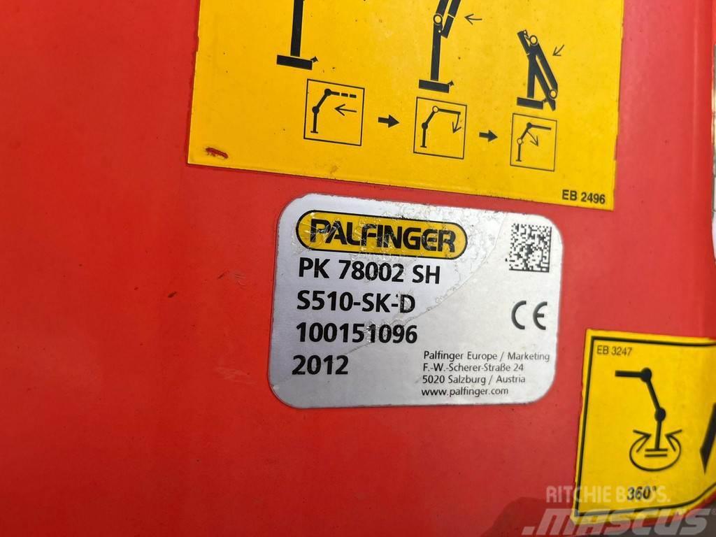 Palfinger PK 78002 4459 HOURS / BOOM 20,2 m - 2700 kg Grue auxiliaire