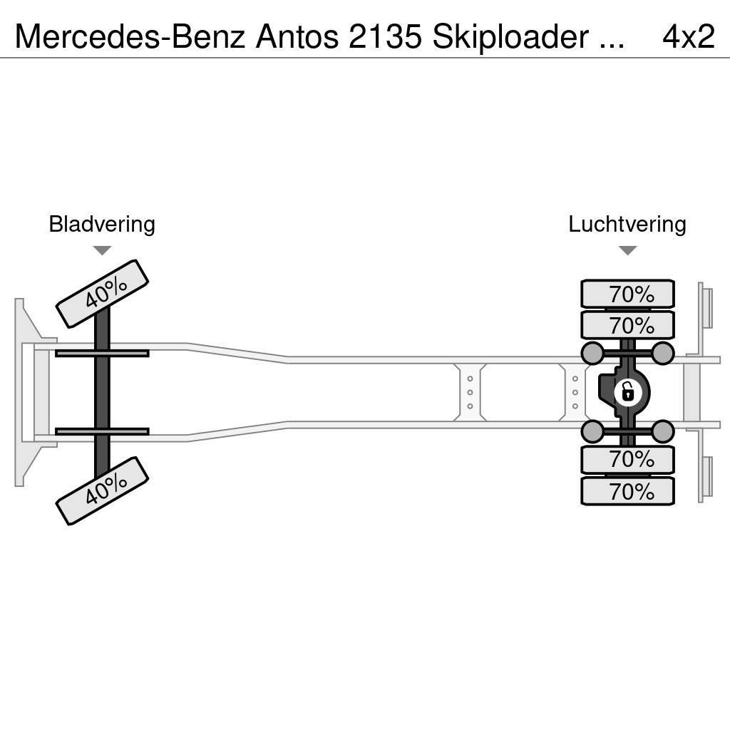 Mercedes-Benz Antos 2135 Skiploader hyvalift with remote control Skip loader trucks