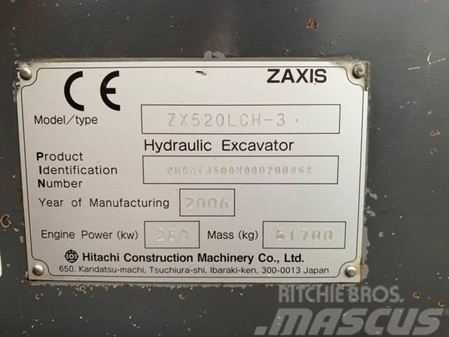 Hitachi ZX520LCH-3, low hours Pelle sur chenilles