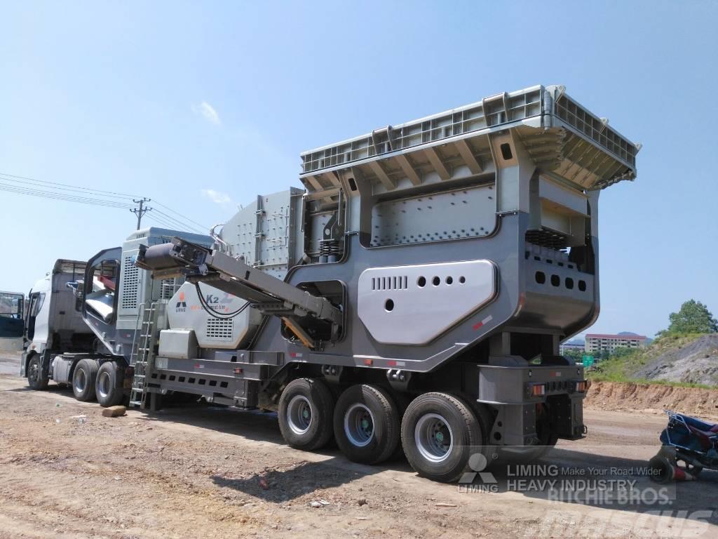 Liming Y3S23G93E46Y55B Portable Mobile Jaw&Cone Crusher Concasseur mobile