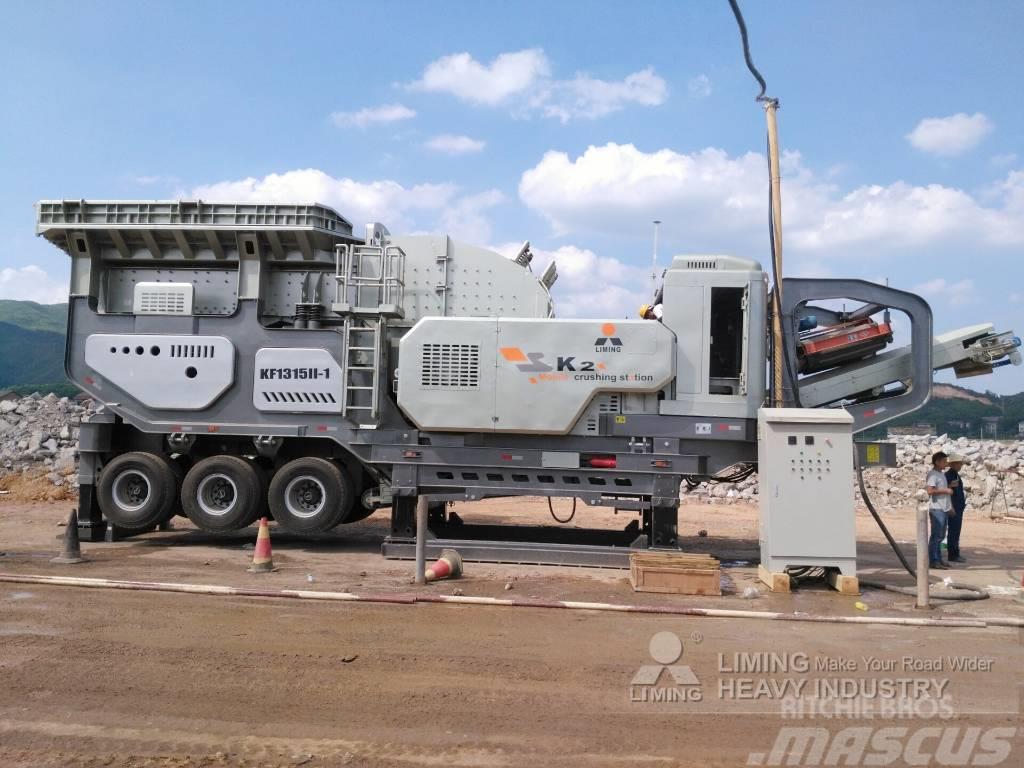 Liming Y3S23G93E46Y55B Portable Mobile Jaw&Cone Crusher Concasseur mobile