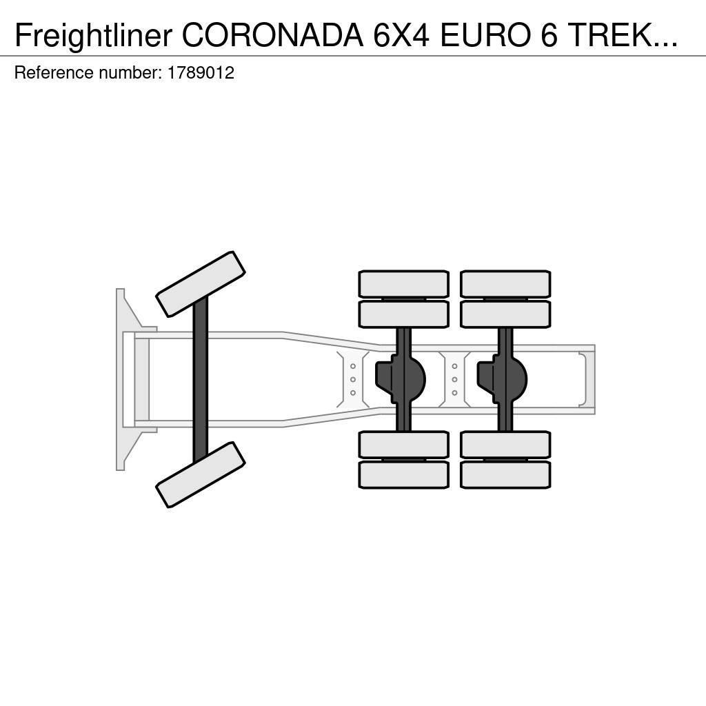 Freightliner CORONADA 6X4 EURO 6 TREKKER/TRACTOR/SATTELZUGMASCH Tracteur routier