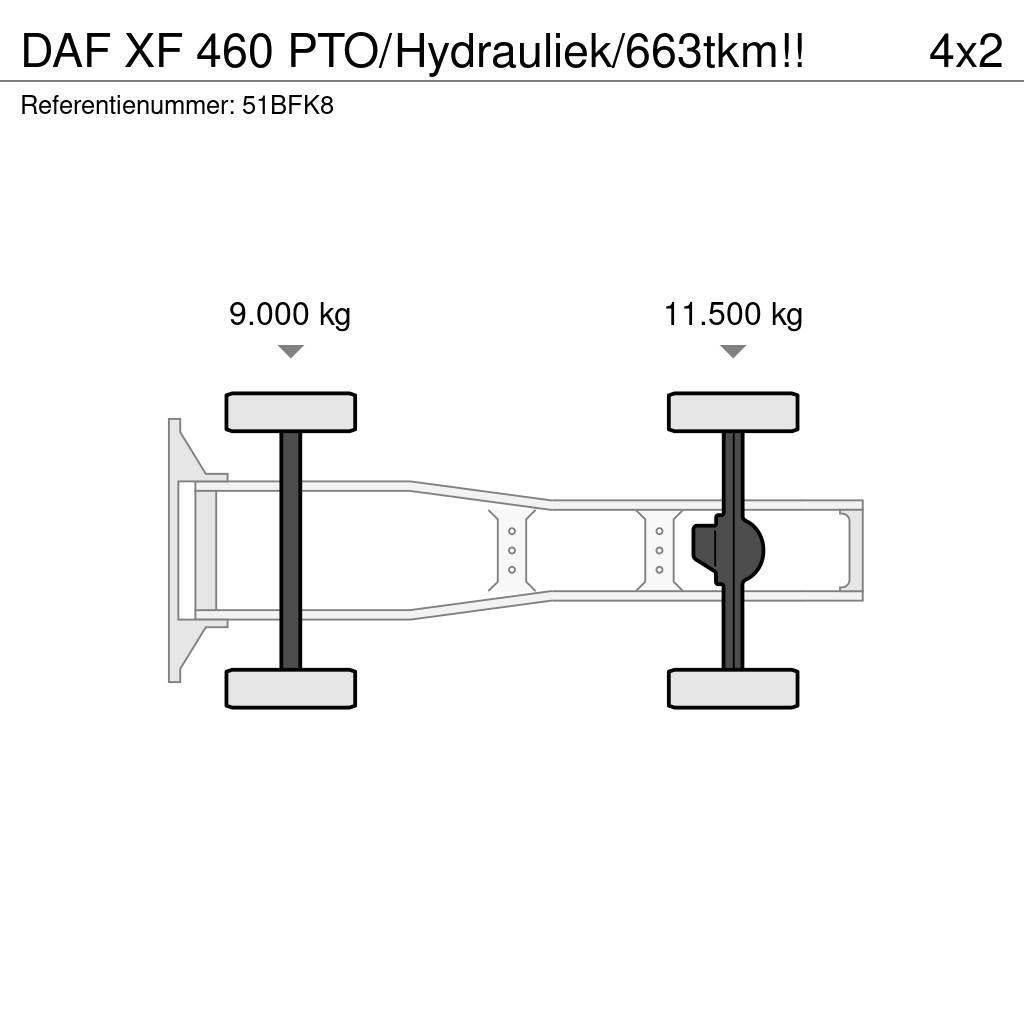 DAF XF 460 PTO/Hydrauliek/663tkm!! Tracteur routier