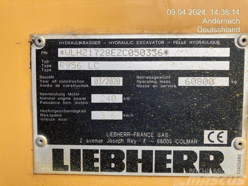 Liebherr R956 LC Pelle sur chenilles