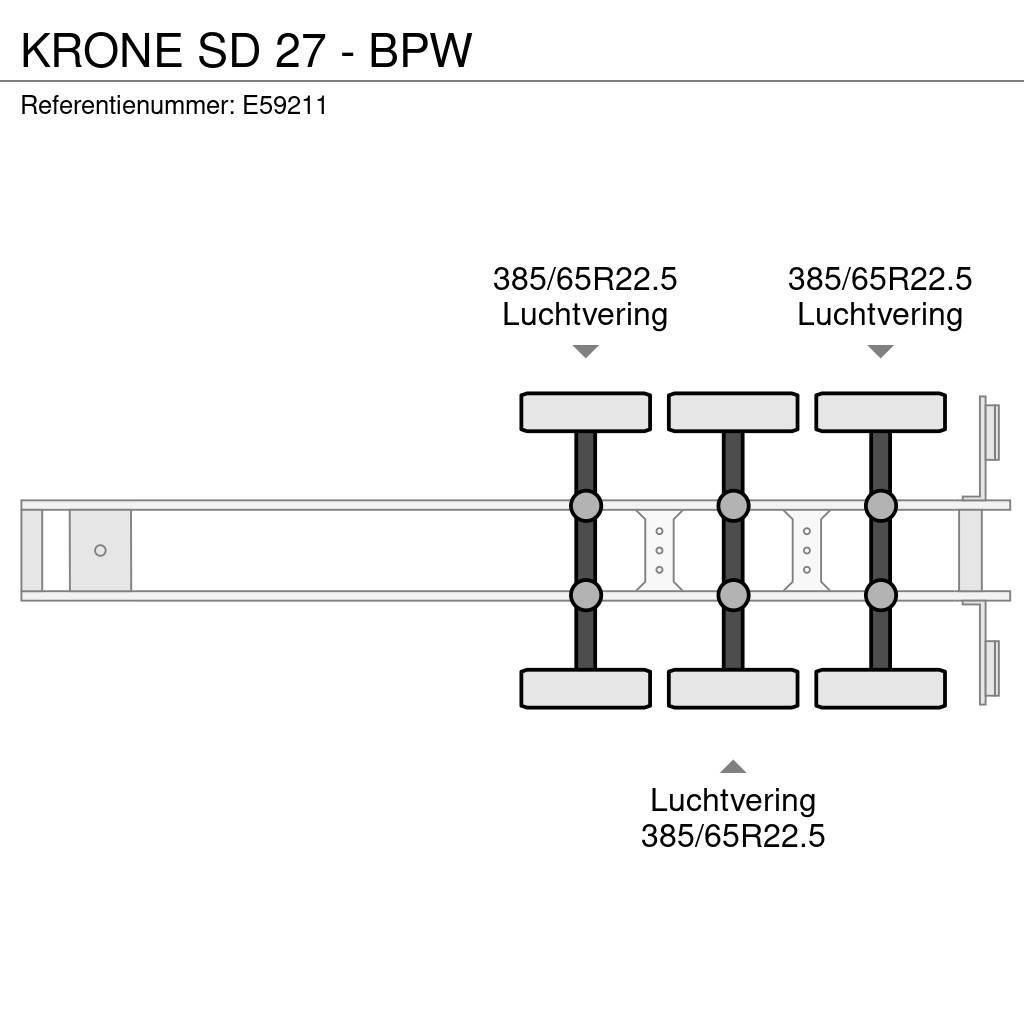 Krone SD 27 - BPW Semi remorque fourgon