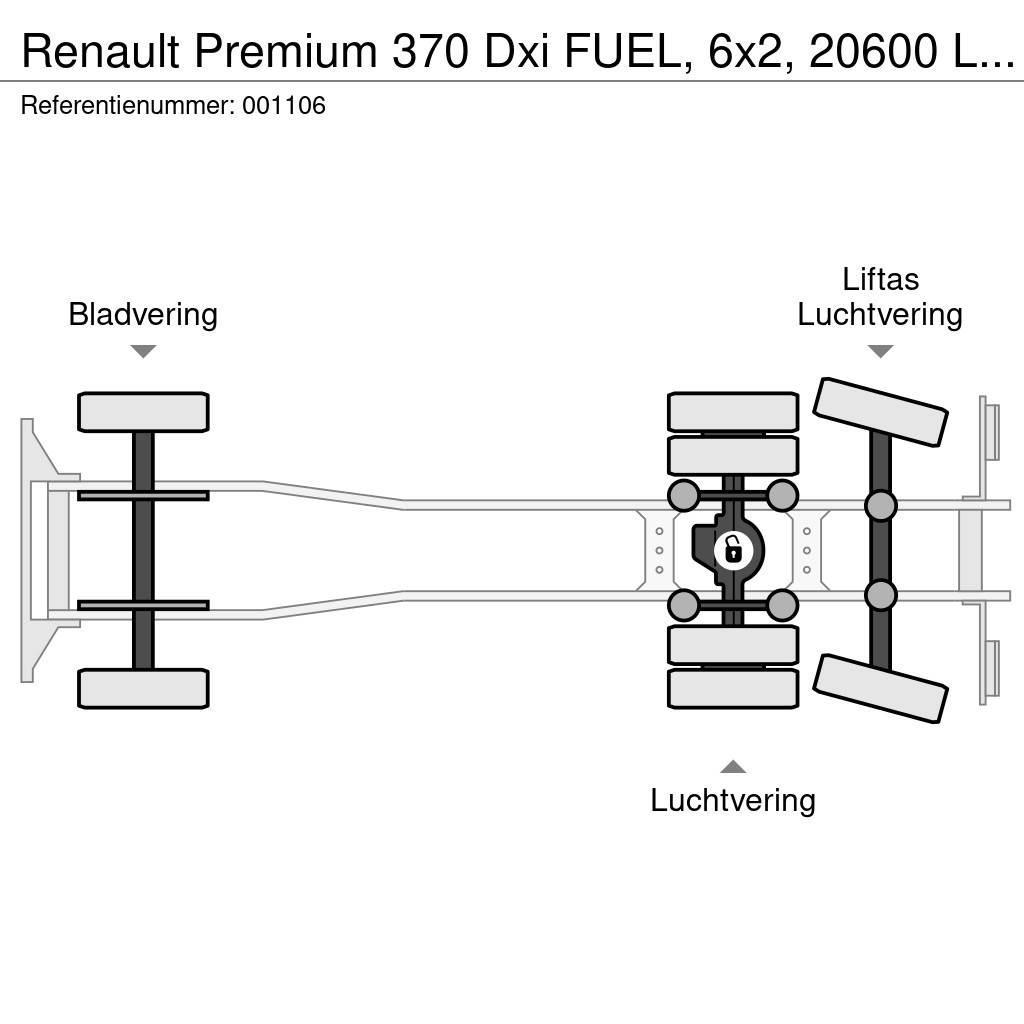 Renault Premium 370 Dxi FUEL, 6x2, 20600 Liter, 6 Comp, Re Motrici cisterna