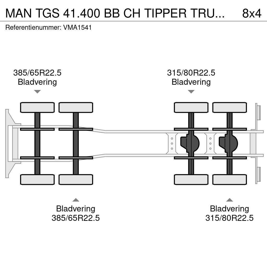 MAN TGS 41.400 BB CH TIPPER TRUCK (6 units) Camion benne
