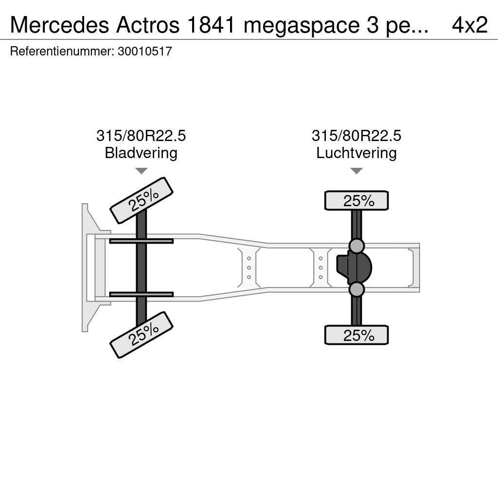 Mercedes-Benz Actros 1841 megaspace 3 pedals Tracteur routier
