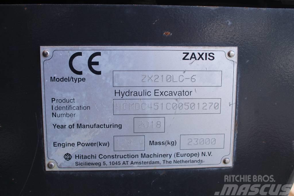 Hitachi ZX 210 LC-6 / Myyty, Sold Pelle sur chenilles