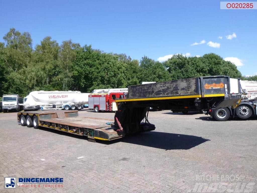 Nooteboom 3-axle lowbed trailer 33 t / extendable 8.5 m Semi remorque surbaissée