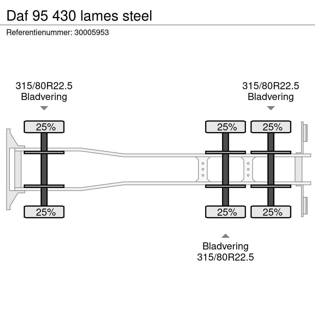 DAF 95 430 lames steel Camion benne