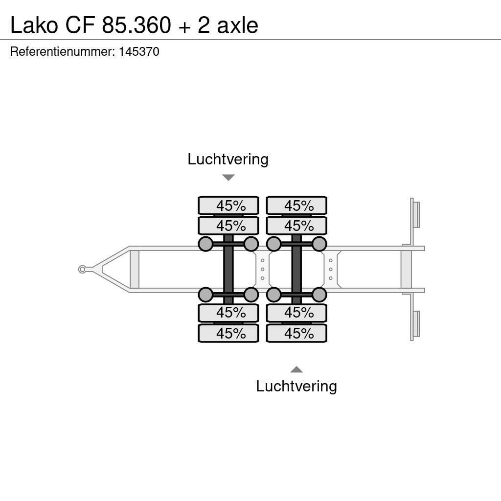 Lako CF 85.360 + 2 axle Remorque ridelle