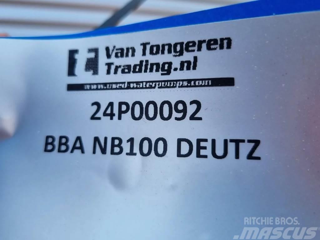 BBA NB100 + DEUTZ F2L 1011F Pompe à eau / Motopompe