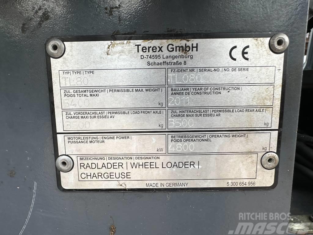Terex TL 80 Chargeuse sur pneus