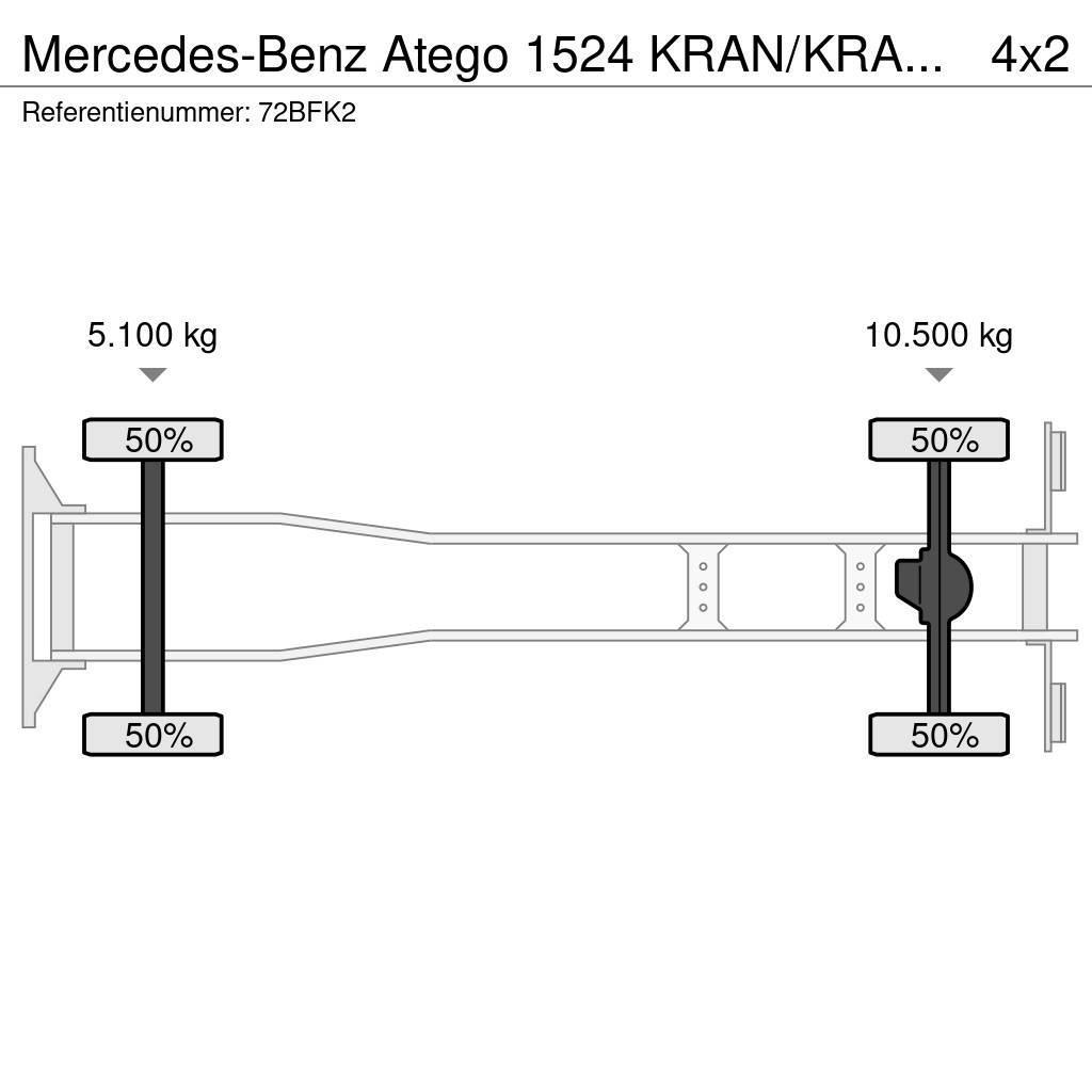 Mercedes-Benz Atego 1524 KRAN/KRAAN/MANUELL!!191tkm!!! Grues tout terrain