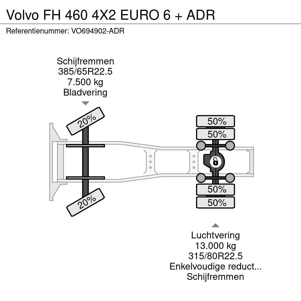 Volvo FH 460 4X2 EURO 6 + ADR Tracteur routier