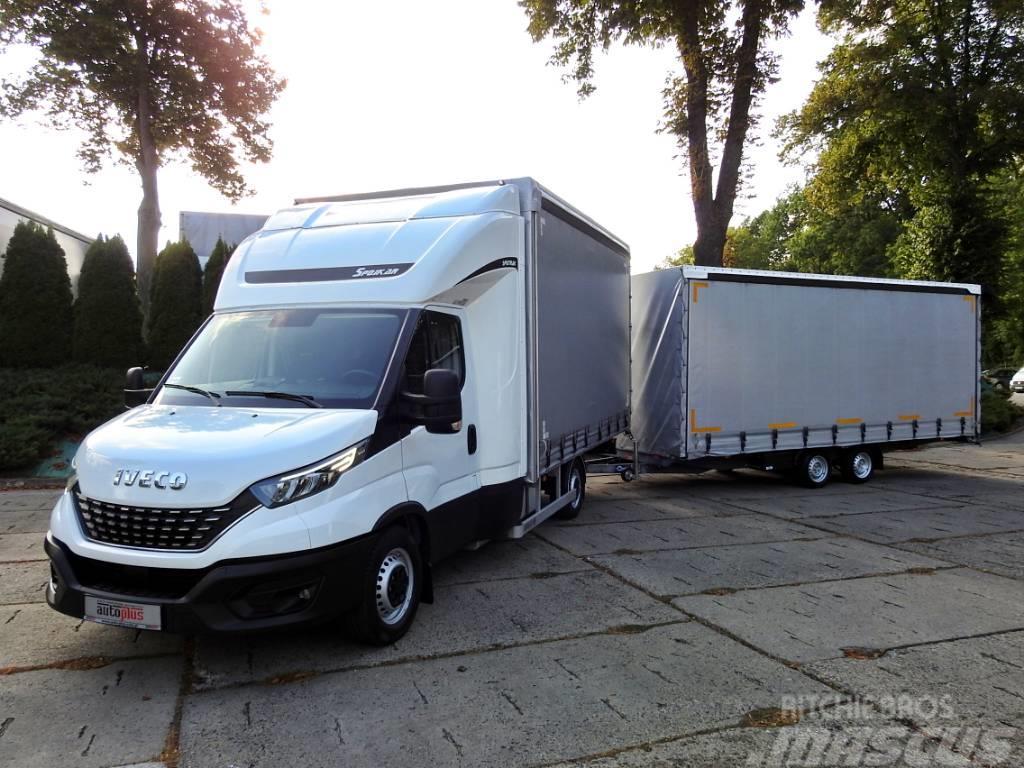 Iveco DAILY SET TARPAULIN WITH BLYSS TRAILER  18 PALLETS Fourgon
