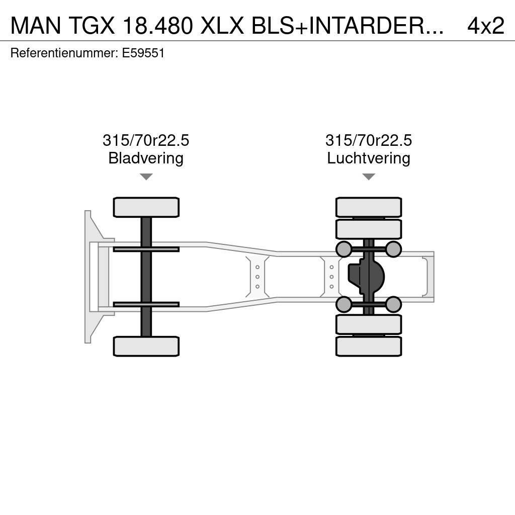 MAN TGX 18.480 XLX BLS+INTARDER+E5 Tracteur routier