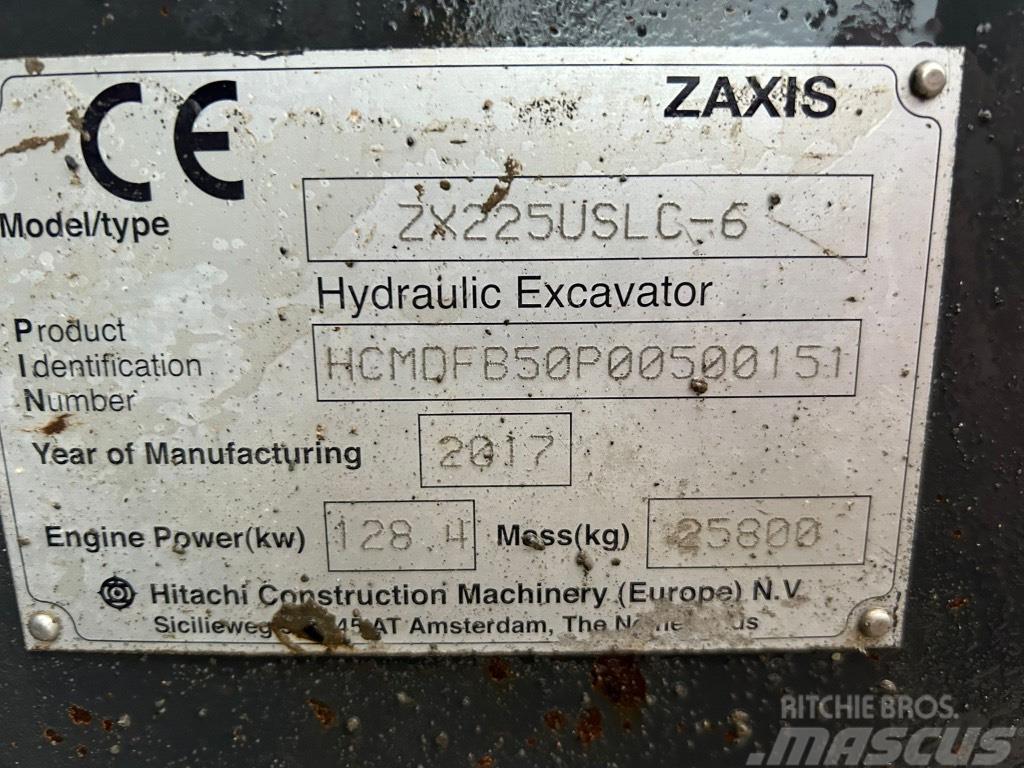 Hitachi ZX225 USLC-6 Pelle sur chenilles