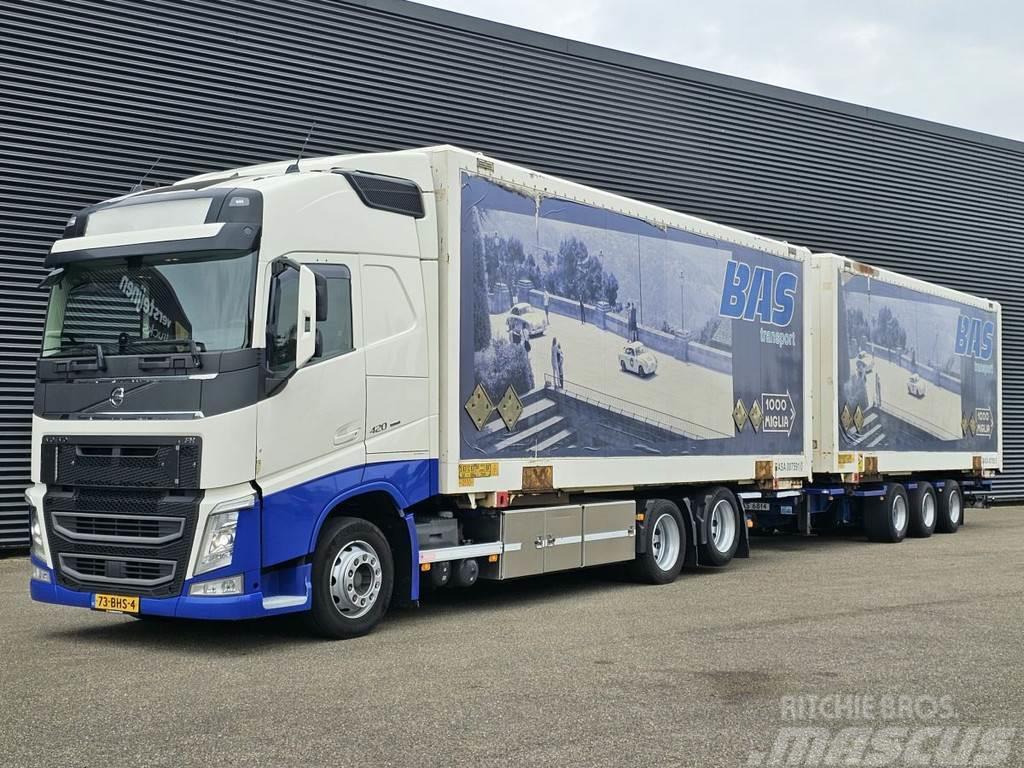 Volvo FH 420 6x2 / COMBI / BDF / BOX / GROENEWEGEN TRAIL Camion Fourgon