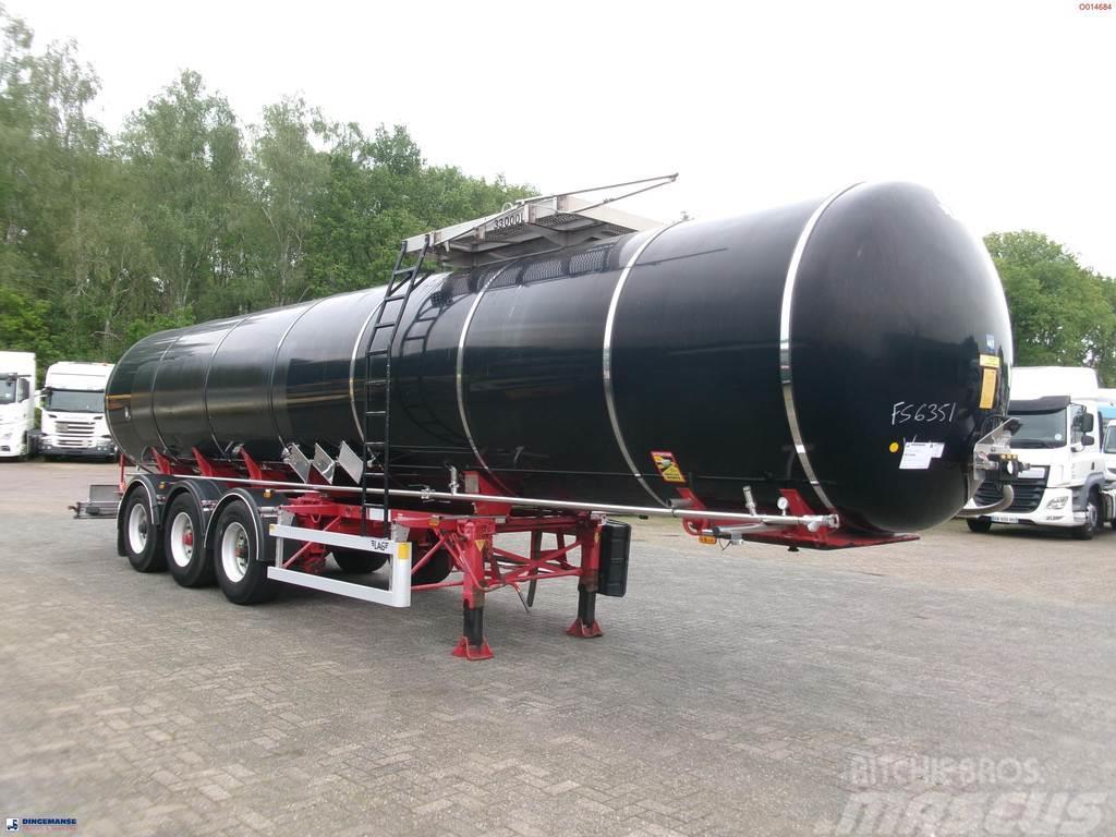 LAG Bitumen tank inox 33 m3 / 1 comp + ADR Semi remorque citerne