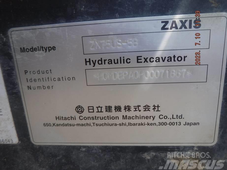 Hitachi ZX75US-5B Mini pelle 7t-12t