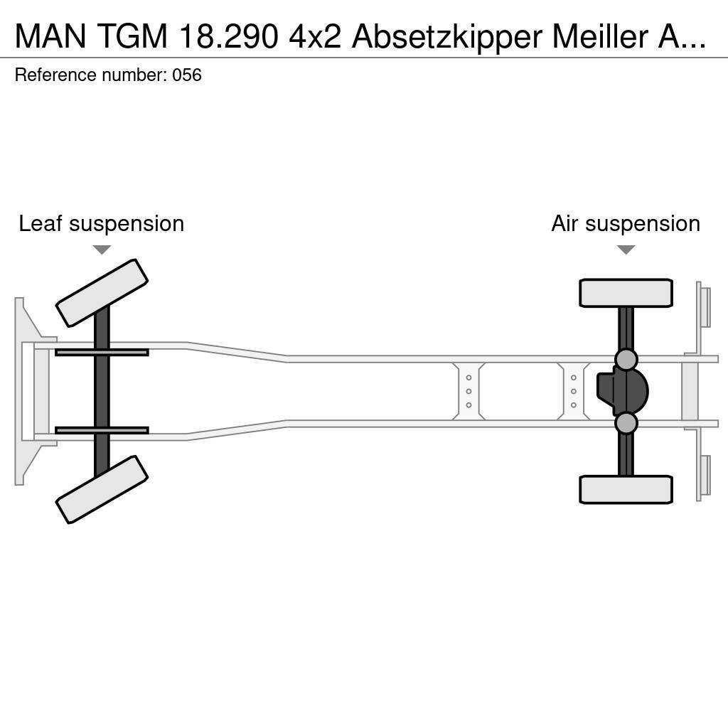 MAN TGM 18.290 4x2 Absetzkipper Meiller AK 10 MT Camion multibenne