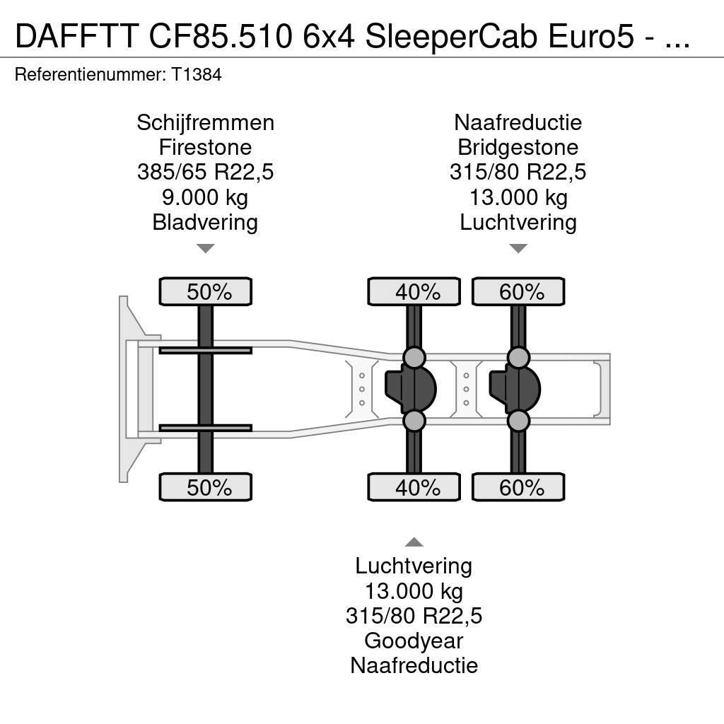 DAF FTT CF85.510 6x4 SleeperCab Euro5 - 189.000km Orig Tracteur routier