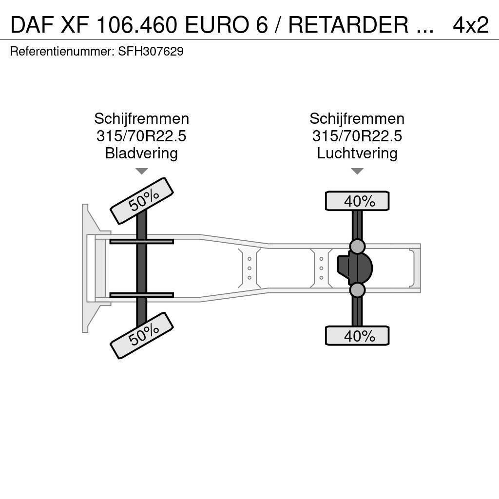 DAF XF 106.460 EURO 6 / RETARDER / PTO / MANUEL / AIRC Tracteur routier